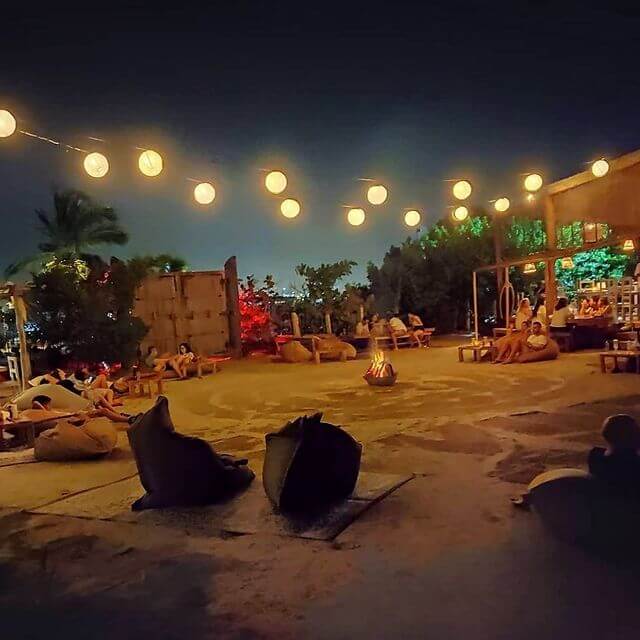 Magical nights with bonfire